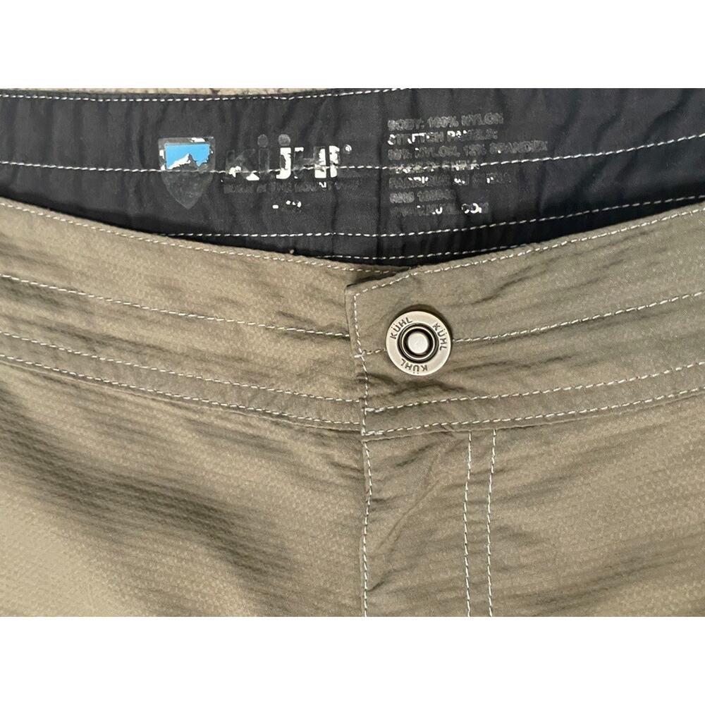 KUHL Mutiny River Shorts Men’s 42 10” Olive Hiking Hybrid Swim Trunks Nylon Camp - Picture 4 of 10
